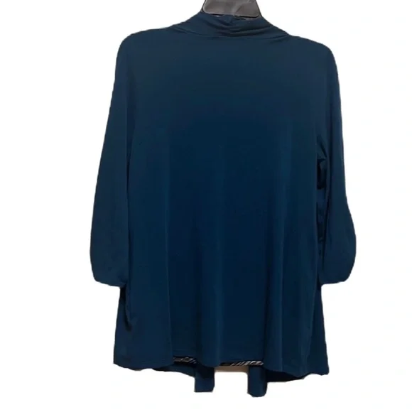 Women’s I.N. STUDIO, 3/4 Sleeves, Cardigan, Attached Top, Multi Colors, Medium - Picture 2 of 4